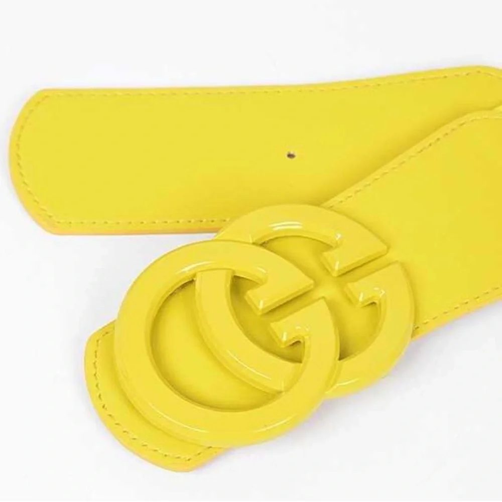 One Size Logo Elastic Statement Belt